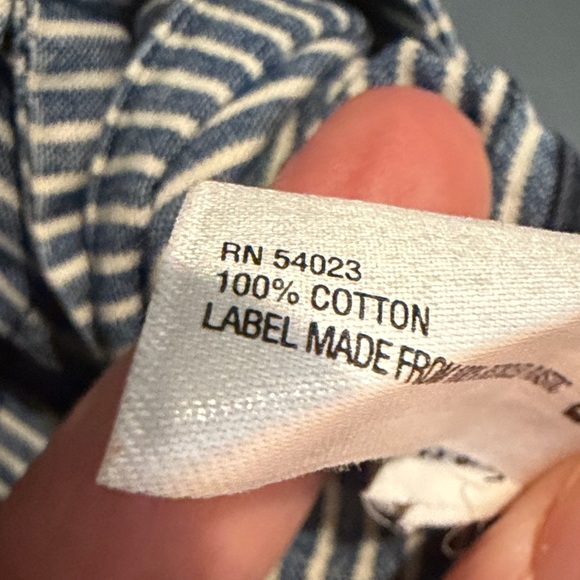 GAP Vintage  Women’s Striped Military Jacket - Navy and White - Picture 4 of 8